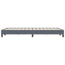 vidaXL sötétszürke bársony rugós ágy matrac nélkül 120x220 cm