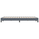 vidaXL sötétszürke bársony rugós ágy matrac nélkül 120x220 cm