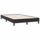 vidaXL fekete bársony rugós ágy matrac nélkül 120x220 cm