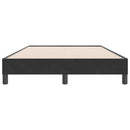 vidaXL fekete bársony rugós ágy matrac nélkül 120x220 cm