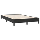 vidaXL fekete bársony rugós ágy matrac nélkül 120x220 cm