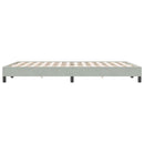 vidaXL világosszürke bársony rugós ágy matrac nélkül 140x220 cm
