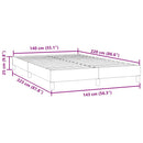 vidaXL sötétzöld bársony rugós ágy matrac nélkül 140x220 cm