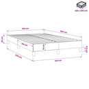 vidaXL sötétkék bársony rugós ágy matrac nélkül 140x220 cm