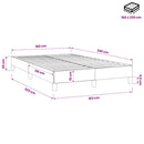 vidaXL világosszürke bársony rugós ágy matrac nélkül 160x220 cm