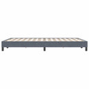 vidaXL sötétszürke bársony rugós ágy matrac nélkül 160x220 cm