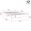 vidaXL sötétszürke bársony rugós ágy matrac nélkül 160x220 cm