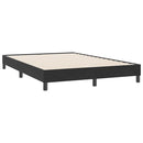 vidaXL fekete bársony rugós ágy matrac nélkül 160x220 cm