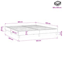 vidaXL sötétszürke bársony rugós ágy matrac nélkül 180x220 cm
