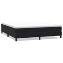 vidaXL fekete bársony rugós ágy matrac nélkül 180x220 cm