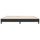 vidaXL fekete bársony rugós ágy matrac nélkül 180x220 cm