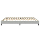 vidaXL világosszürke bársony rugós ágy matrac nélkül 200x220 cm