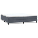 vidaXL sötétszürke bársony rugós ágy matrac nélkül 200x220 cm