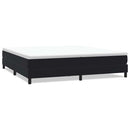 vidaXL fekete bársony rugós ágy matrac nélkül 200x220 cm