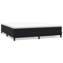 vidaXL fekete bársony rugós ágy matrac nélkül 200x220 cm