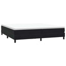 vidaXL fekete bársony rugós ágy matrac nélkül 200x220 cm