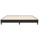 vidaXL fekete bársony rugós ágy matrac nélkül 200x220 cm