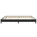 vidaXL fekete bársony rugós ágy matrac nélkül 200x220 cm