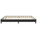 vidaXL fekete bársony rugós ágy matrac nélkül 200x220 cm