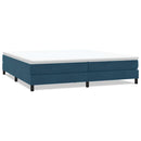 vidaXL sötétkék bársony rugós ágy matrac nélkül 200x220 cm