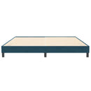 vidaXL sötétkék bársony rugós ágy matrac nélkül 200x220 cm