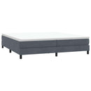 vidaXL sötétszürke bársony rugós ágy matraccal 180x210 cm