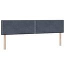 vidaXL sötétszürke bársony rugós ágy matraccal 180x220 cm