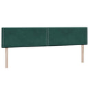 vidaXL sötétzöld bársony rugós ágy matraccal 180x220 cm