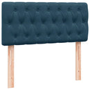 vidaXL sötétkék bársony rugós ágy matraccal 80x210 cm