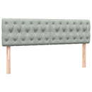 vidaXL világosszürke bársony rugós ágy matraccal 160x210 cm
