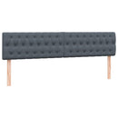 vidaXL sötétszürke bársony rugós ágy matraccal 180x210 cm