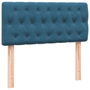 vidaXL sötétkék bársony rugós ágy matraccal 80x220 cm