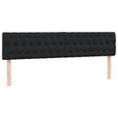 vidaXL fekete bársony rugós ágy matraccal 200x220 cm