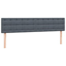 vidaXL sötétszürke bársony rugós ágy matraccal 180x210 cm