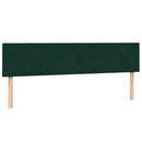 vidaXL sötétzöld bársony rugós és LED-es ágy matraccal 180x220 cm