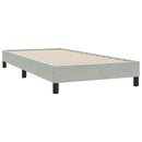 vidaXL világosszürke bársony rugós és LED-es ágy matraccal 80x210 cm