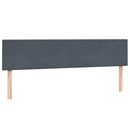 vidaXL sötétszürke bársony rugós ágy matraccal 180x210 cm