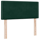 vidaXL sötétzöld bársony rugós ágy matraccal 80x220 cm