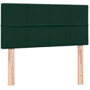 vidaXL sötétzöld bársony rugós ágy matraccal 80x220 cm