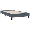 vidaXL sötétszürke bársony rugós ágy matraccal 80x210 cm