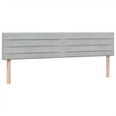 vidaXL világosszürke bársony rugós ágy matracokkal 180x220 cm