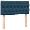 vidaXL sötétkék bársony rugós ágy matraccal 80x210 cm