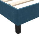vidaXL sötétkék bársony rugós ágy matraccal 80x210 cm