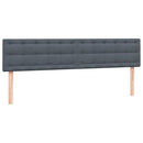 vidaXL sötétszürke bársony rugós ágy matraccal 180x210 cm