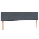 vidaXL sötétszürke bársony rugós ágy matraccal 180x210 cm