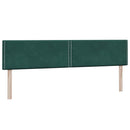 vidaXL sötétzöld bársony rugós ágy matraccal 180x220 cm