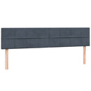 vidaXL sötétszürke bársony rugós ágy matraccal 200x210 cm