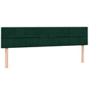 vidaXL sötétzöld bársony rugós ágy matraccal 180x220 cm