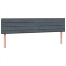 vidaXL sötétszürke bársony rugós ágy matraccal 180x210 cm