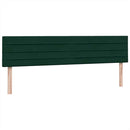 vidaXL sötétzöld bársony rugós ágy matraccal 180x220 cm